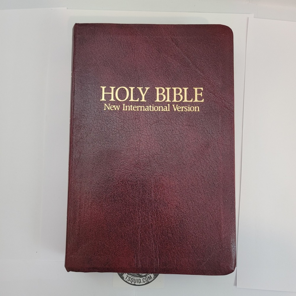 Zondervan Holy Bible NIV 1986 Burgundy Bonded Leather Red Letter Reference